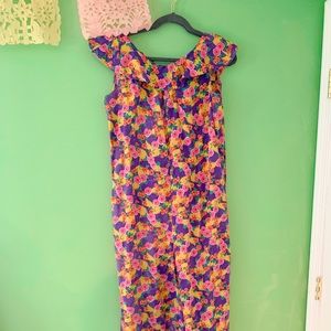 Vintage floral jumpsuit